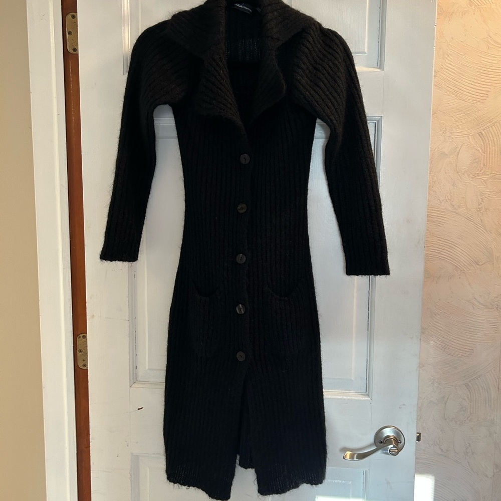 Moda International Black Angora Blend Sweater